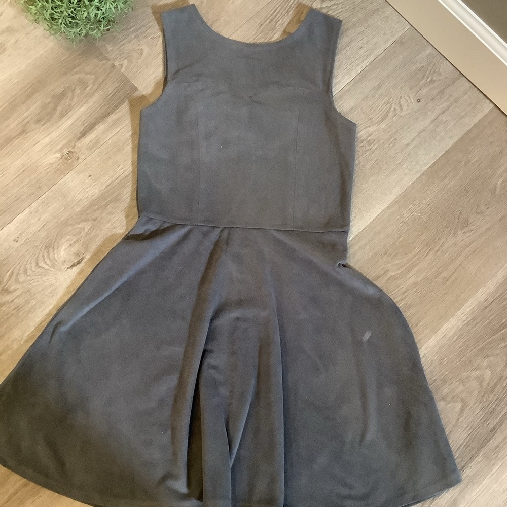 abercrombie kids Faux Suede Skater Dress